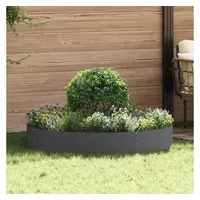 vidaXL Pflanzenring 5 pcs Schwarz 120 x 120 x 20 cm