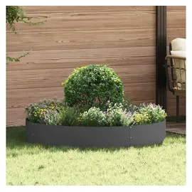 vidaXL Pflanzenring 5 pcs Schwarz 120 x 120 x 20 cm