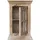 SIT Möbel SIT DAIPUR beige natur antikgrau), B:44cm H:70cm T:20cm, Glas, Massivholz, Schränke, Hängeschrank, geschnitzte Verzierungen