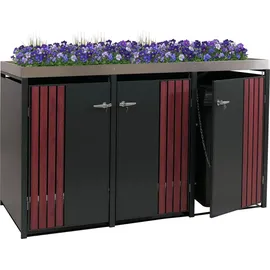 MCW Mülltonnenverkleidung O67 125 x 84 cm anthrazit