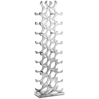 Kobolo Weinregal 29 x 17 x 102 cm Silber