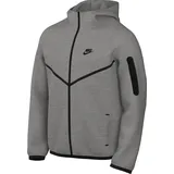 Herren Shirt Tech Full-Zip Windrunner, Dk Grey Heather/Black, XXL