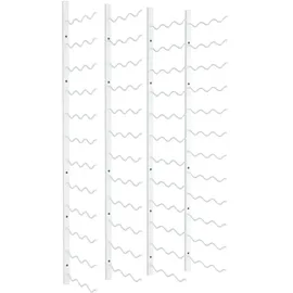 vidaXL Weinregal 30,5 x 116 x 2,5 cm Weiß