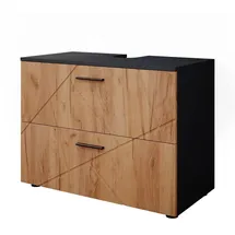 Vicco Waschbeckenunterschrank Irma 80 x 59 x 41 cm Anthrazit/Eiche