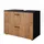 Vicco Waschbeckenunterschrank Irma 80 x 59 x 41 cm Anthrazit/Eiche