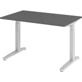 bümö Schreibtisch Graphit / Silber