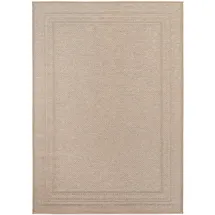 KADIMA DESIGN Teppich Outdoor VENTOUX in Beige, mit Bordüre, 80 x 250 cm