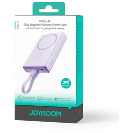 Joyroom JR-PBM01 10000 mAh 20 W Violett + Lightning auf USB-C Kabel – Lila