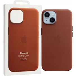 Apple iPhone 14 Leder Case mit MagSafe braun