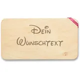 Frühstücksbrettchen Holz Natur - Dein Wunschtext I Text Datum Spruch Gestalten I Geschenk personalisiert - 22x12 - Holz - holzbrettchen zum gravieren personalisierte geschenke gravur selber