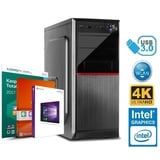 KOMPLETT PC Büro Computer INTEL i7 16GB DDR4 500GB SSD 1TB HDD MS Windows 10 19