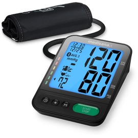 Medisana BU 580 connect Oberarm-Blutdruckmessgerät | Pulsmessung mit Speicherfunktion | Bluetooth App | Ampel-Skala | großes Display | Große Manschette 23 - 43 cm