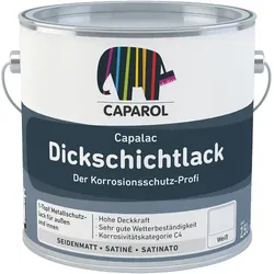 Caparol Capalac Dickschichtlack 0,75 Liter, Weiß