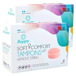 «WET» Soft Beppy Wet Comfort Tampons ohne Faden (16 Stück) 16 St