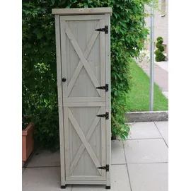 HABAU Gartenschrank Ben 45 x 160 x 45 cm Grau
