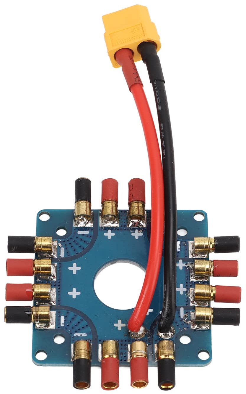 Demeras ESC Power Supply Connection Board, Power Supply Distribution Board Kompaktes Leichtgewicht Zuverlässig mit XT60-Stecker für RC-Drohne