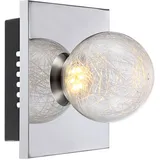 GLOBO Wandstrahler (H15) Chrom grau