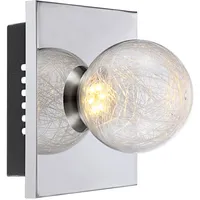 GLOBO Wandstrahler (H15) Chrom grau