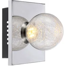 GLOBO Wandstrahler (H15) Chrom grau