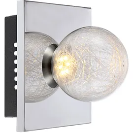 GLOBO Wandstrahler (H15) Chrom grau