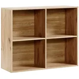 mokebo Aktenregal Eiche, 88x75x35 cm, Arbeitszimmer, Büroregale, Aktenregale