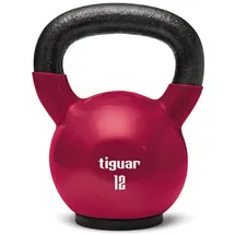tiguar Kettlebell 12 kg Vinyl-Kettlebell rot