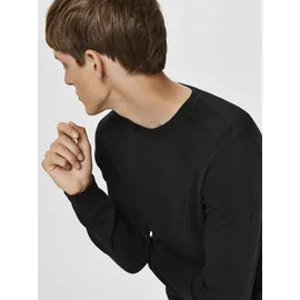 Selected Rundhalspullover Schwarz XXL