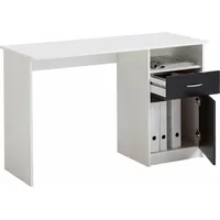 FMD Schreibtisch Jackson weiß/schwarz