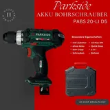 Parkside PABS 20-Li D5 ohne Akku + Transportkoffer