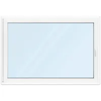 Fenster 160x110 cm, Kunststoff Profil aluplast IDEAL® 4000, Weiß, 1600x1100 mm, einteilig festverglast, 2-fach Verglasung, individuell konfigurieren