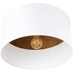 Plafond TELESTO Weiß/Dunkelbraun
