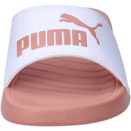 Puma Unisex Popcat 20 Slide Sandal, White-Deeva Peach, - 38