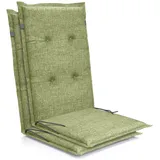 Petsation Florence Hochlehner Auflage Gartenstuhlauflage Hochlehner  Stuhlkissen & Outdoor Kissen für Gartenstuhl  Sitzkissen mit Schaumstoffpolster