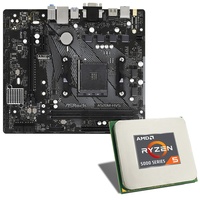 Mainboard Bundle | AMD Ryzen 5 5500 6x3600 MHz, ASRock A520M-HVS, 1x M.2 Port, 4X SATA 6Gb/s, USB 3.1 Gen1 | Tuning Kit | CSL PC Aufrüstkit