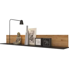 Die Möbelfundgrube Wandboard Novena 160 x 23 x 22 cm Schwarz
