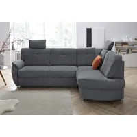 sit&more Ecksofa Sonoma L-Form Kunstleder 3-Sitzer Grau