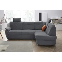 sit&more Ecksofa Sonoma L-Form Kunstleder 3-Sitzer Grau