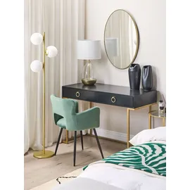 Beliani Konsolentisch 120 x 40 x 75 Gelb/Gold