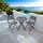 Tectake Trevi Set 3-tlg. grau klappbar