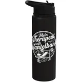 Mein Therapeut heißt Hantelbank Fitness Motivation Stainless Steel Insulated Water Bottle