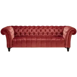 Big Sofa ¦ rot ¦ Maße (cm): B: 230 H: 74 T: 101