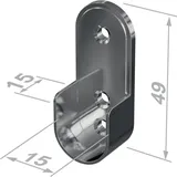 PG Schrankrohrlager 11127 Zinkdruckg.verchr.Wm.35x20m