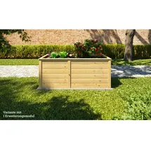 Weka Hochbeet Modular 69 x 67 x 69 cm Beige