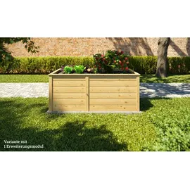 Weka Hochbeet Modular 69 x 67 x 69 cm Beige