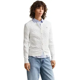 GANT Stretch Cotton Cable Cardigan Beige M