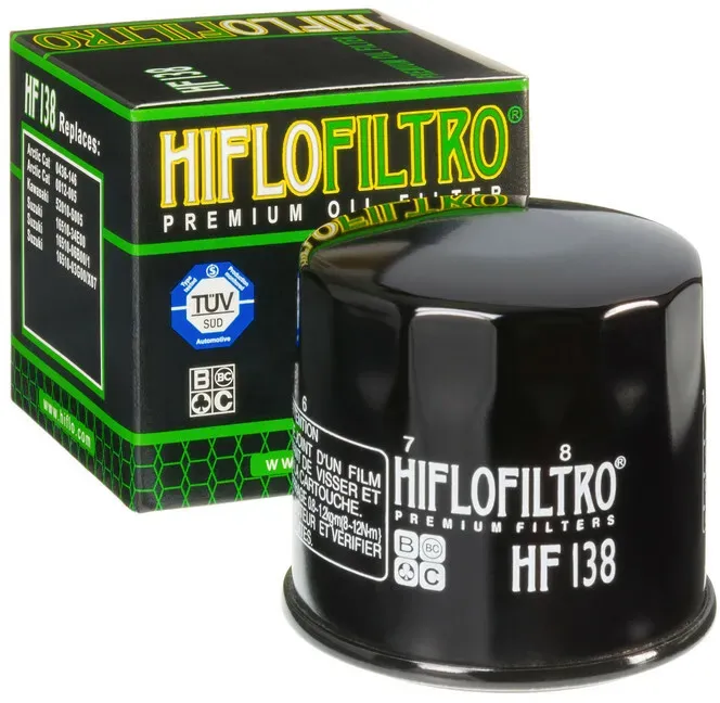 Hiflofiltro Oliefilter Glanzend Zwart - HF138