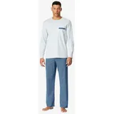 SCHIESSER Pyjama Comfort Nachtwäsche Blau 64
