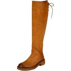 Overkneestiefel FELMINI "Felmini Stiefel Leder", Damen, Gr. 40, braun (hellbraun), Leder, casual, Schuhe
