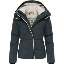 Ragwear Damen, Wasserdichte Steppjacke mit abnehmbarer Kapuze Gleama Melange YOUMODO Dark Grey Gr. S - S