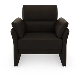 DOMO collection Sessel Pina Mikrofaser 99 x 95 x 88 cm Braun